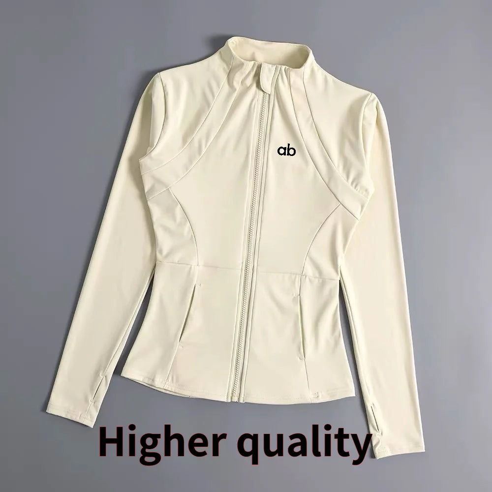 Yoga Clothes Windbreaker Sportswear Woman Running Long Sleeve Sweatshirt Sports Jackets Top Women Workout Tops Activewear