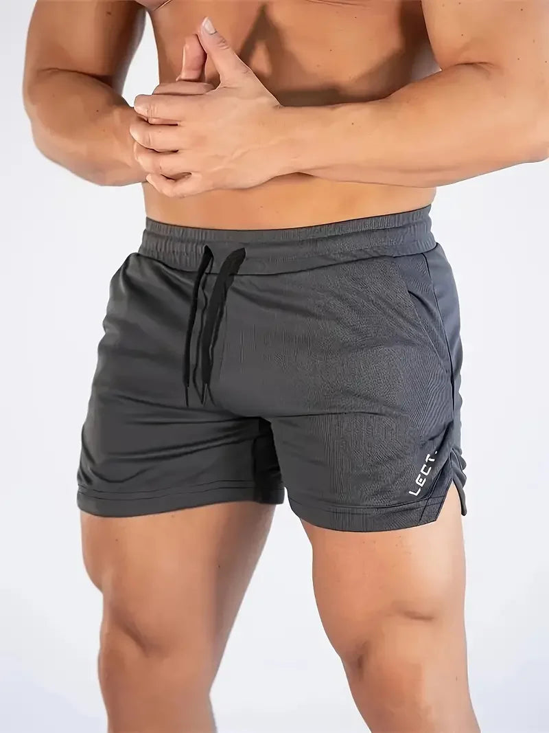 Men's Summer Fitness Gym Sports Shorts Running Hiking Jogging Workout Clothing Quick Dry Breathable Active Wear