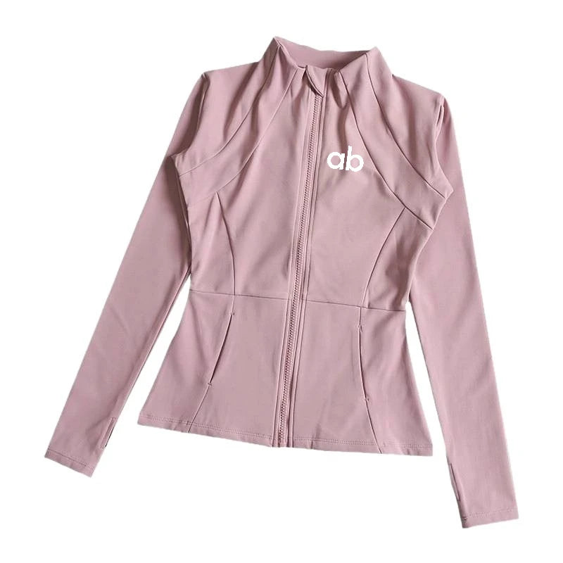 Yoga Clothes Windbreaker Sportswear Woman Running Long Sleeve Sweatshirt Sports Jackets Top Women Workout Tops Activewear