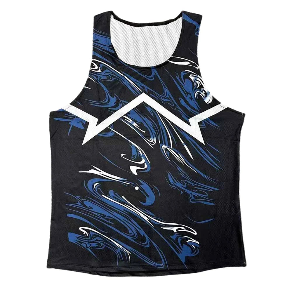 Athletics Running Vest Tank Top Run Speed Fitness Shirt Sleeveless Mens Clothing Athlete Track Field Singlet