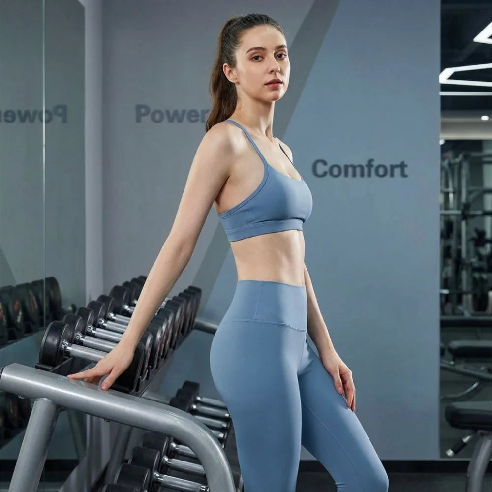 Activewear Set 2-Piece: Sports Bra & High Waist Leggings, Workout Outfit for Yoga, Running, Fitness & Gym Clothing for Women’s