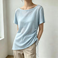 Pilates Yoga Wear, Thin Sports Tops, Loose Blouses, Short-Sleeved T-Shirts, High-End, Stylish, and Fashionable Fitness Wear