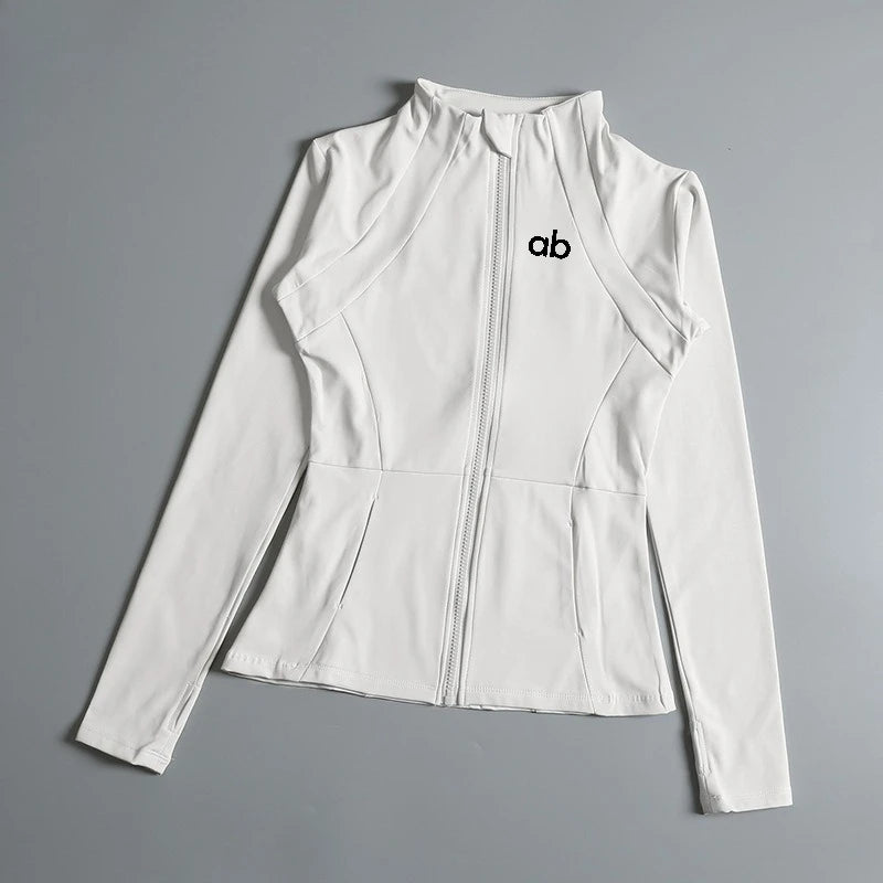 Yoga Clothes Windbreaker Sportswear Woman Running Long Sleeve Sweatshirt Sports Jackets Top Women Workout Tops Activewear