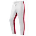 Mens Athletic Workout Running Jogging Sweatpants Fall Winter Warm Cozy Joggers Pants Colorblock Patchwork Trousers Activewear
