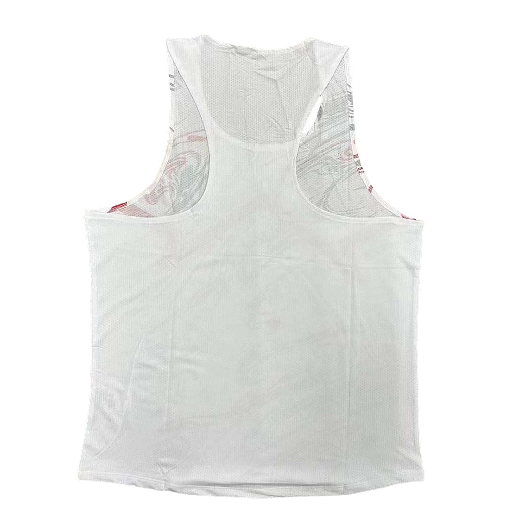 Athletics Running Vest Tank Top Run Speed Fitness Shirt Sleeveless Mens Clothing Athlete Track Field Singlet